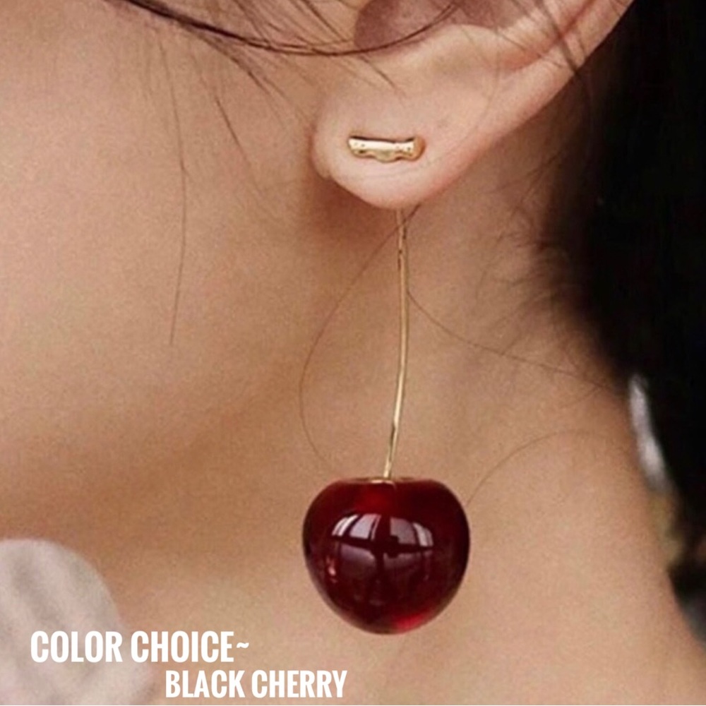 NEW COLORS Anthro Cherry Drop Earrings - Picture 14 of 16